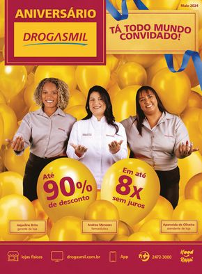 Promoções de Farmácias e Drogarias em Duque de Caxias | Aniversário Drogasmil  de Drogasmil | 03/05/2024 - 02/06/2024
