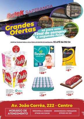 Catálogo Bistek Supermercados em Nova Veneza | Ofertas Bistek Supermercados | 03/05/2024 - 06/05/2024