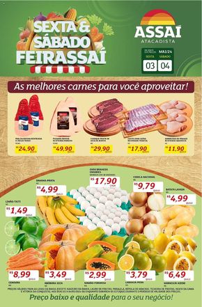 Promoções de Supermercados em Paulo Afonso | Ofertas Assaí Atacadista de Assaí Atacadista | 03/05/2024 - 04/05/2024