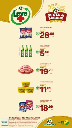 Catálogo Araújo Supermercados em Rio Branco | Sexta e sábado de feira | 03/05/2024 - 04/05/2024