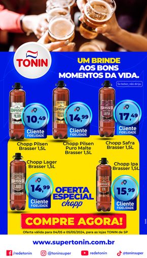 Promoções de Supermercados em Santa Adélia | Um brinde aos bons momentos da vida de Tonin Superatacado | 04/05/2024 - 05/05/2024