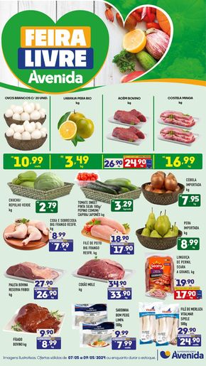 Promoções de Supermercados em Paraguaçu Paulista | Feira Livre  de Supermercados Avenida | 07/05/2024 - 09/05/2024