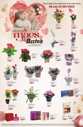 Promoções de Supermercados em Nova Veneza | Dia das Mães de Bistek Supermercados | 08/05/2024 - 12/05/2024