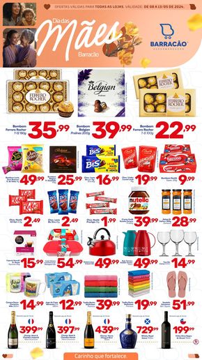 Promoções de Supermercados em Dois Córregos | Dia das Mães de Barracão Supermercado | 09/05/2024 - 13/05/2024