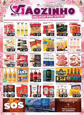 Catálogo Supermercados Tiaozinho em Franca | Jornal de Ofertas  | 10/05/2024 - 16/05/2024