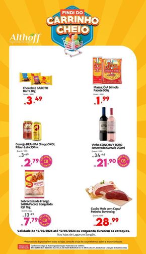 Catálogo Althoff Supermercados em Sangão | Findi do Carrinho Cheio - LS | 10/05/2024 - 12/05/2024