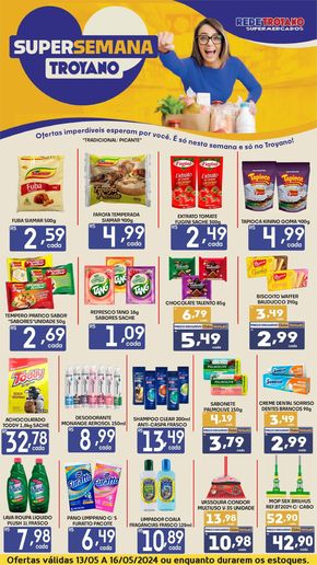 Catálogo Rede Troyano de Supermercados em Dracena | Super Semana  | 13/05/2024 - 16/05/2024