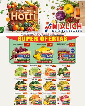 Promoções de Supermercados em Sales Oliveira | Ofertas Mialich Supermercados de Mialich Supermercados | 13/05/2024 - 15/05/2024