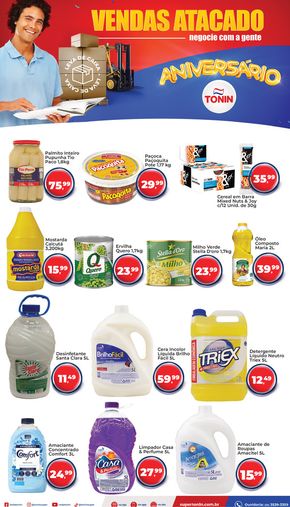 Promoções de Supermercados em Monte Santo de Minas | Vendas Atacado - Aniversário de Tonin Superatacado | 13/05/2024 - 17/05/2024