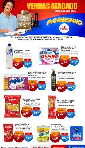 Promoções de Supermercados em Pirangi | Vendas Atacado (somente pesso jurídica) de Tonin Superatacado | 13/05/2024 - 17/05/2024