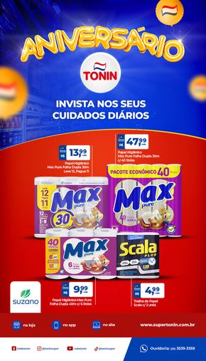Promoções de Supermercados em Sales Oliveira | Aniversário de Tonin Superatacado | 13/05/2024 - 17/05/2024