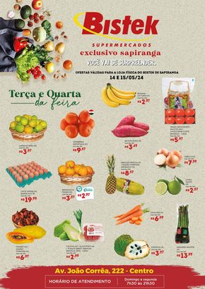 Catálogo Bistek Supermercados em Cocal do Sul | Ofertas Bistek Supermercados | 14/05/2024 - 15/05/2024