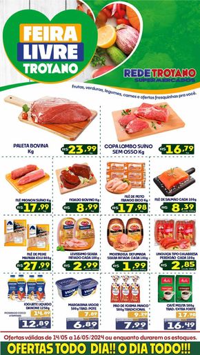 Catálogo Rede Troyano de Supermercados em Dracena | FEIRA LIVRE TROYANO!! | 14/05/2024 - 16/05/2024