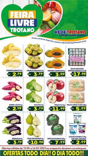 Catálogo Rede Troyano de Supermercados em Dracena | FEIRA LIVRE TROYANO!! | 14/05/2024 - 16/05/2024