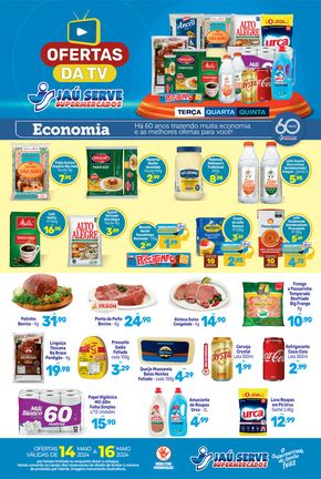 Catálogo Supermercados Jaù Serve em São Carlos | Ofertas da TV | 14/05/2024 - 16/05/2024