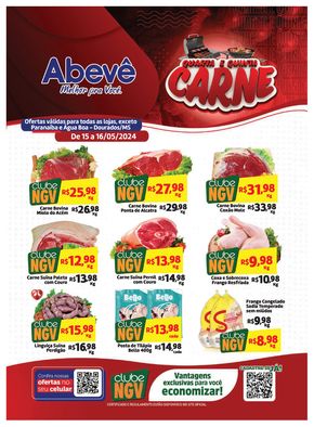Promoções de Supermercados em Paranaíba | Ofertas Abevê Supermercados de Abevê Supermercados | 15/05/2024 - 16/05/2024