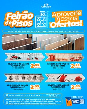 Promoções de Supermercados em Juazeiro do Norte | Feirão de Pisos de R Carvalho Supermercado | 15/05/2024 - 31/05/2024
