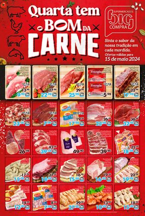 Catálogo Supermercados Big Compra em Franca | Quarta tem o BOM da CARNE | 15/05/2024 - 15/05/2024