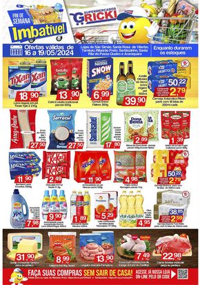 Promoções de Supermercados em Santa Rosa de Viterbo | Ofertas Supermercados Gricki de Supermercados Gricki | 16/05/2024 - 19/05/2024