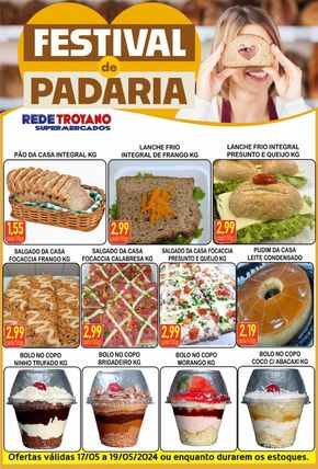 Catálogo Rede Troyano de Supermercados em Reserva do Cabaçal | FESTIVAL DE PADARIA TROYANO!! | 17/05/2024 - 19/05/2024