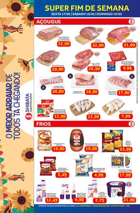 Catálogo Shibata Supermercados em Jacareí | Fim De Semana  | 17/05/2024 - 19/05/2024