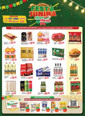 Promoções de Supermercados em Conselheiro Lafaiete | Festa Junina de Mart Minas | 17/05/2024 - 22/05/2024