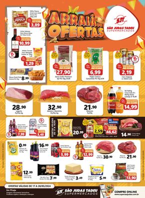 Promoções de Supermercados em Tarumã | ARRAIÁ DE OFERTAS  de São Judas Tadeu | 17/05/2024 - 20/05/2024