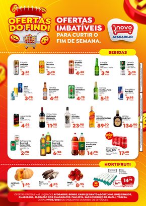 Promoções de Supermercados em Jaboatão dos Guararapes | OFERTAS DO FINDI de Novo Atacarejo | 17/05/2024 - 19/05/2024