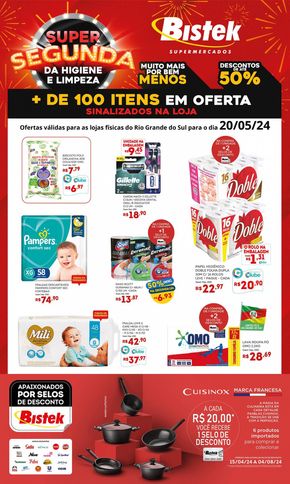 Promoções de Supermercados em Viamão | Ofertas Bistek Supermercados de Bistek Supermercados | 20/05/2024 - 20/05/2024