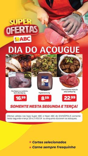 Promoções de Supermercados em Divinópolis | Supermercados ABC Oferta Dia do Açougue - Divinópolis de Supermercados ABC | 20/05/2024 - 21/05/2024