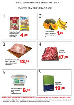 Catálogo Supermercados ABC em São Gotardo | Supermercados ABC Ofertas da TV Triângulo | 20/05/2024 - 22/05/2024