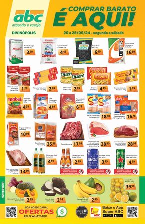Promoções de Supermercados em Divinópolis | Supermercados ABC Oferta Semanal Atacados - Divinópolis de Supermercados ABC | 20/05/2024 - 25/05/2024