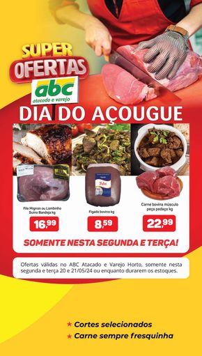 Catálogo Supermercados ABC | Supermercados ABC Oferta Dia do Açougue - Horto | 20/05/2024 - 21/05/2024
