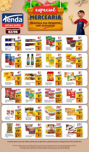 Promoções de Supermercados em Guaratinguetá | Especial Mercearia de Tenda Atacado | 27/05/2024 - 02/06/2024