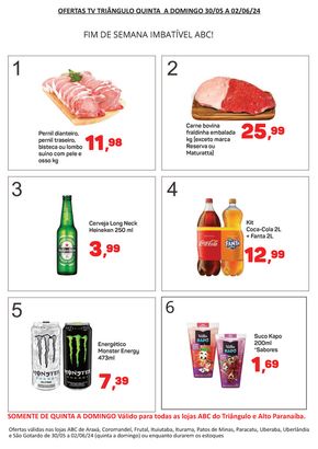 Catálogo Supermercados ABC em Uberaba | Ofertas da TV Triângulo | 30/05/2024 - 02/06/2024