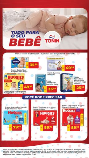 Promoções de Supermercados em São Carlos | Tudo para o seu bebê de Tonin Superatacado | 05/07/2024 - 31/07/2024