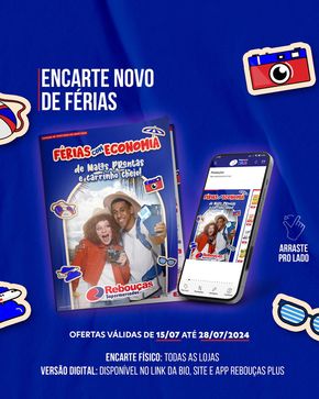 Catálogo Rebouças Supermercados | Encarte Novo De Férias | 16/07/2024 - 28/07/2024