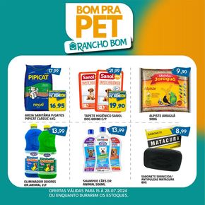 Catálogo Rancho Bom Supermercados | Bom Pra Pet | 16/07/2024 - 28/07/2024