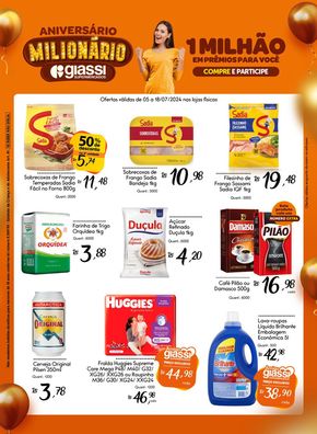 Promoções de Supermercados em Joinville | Encarte Giassi de Giassi Supermercados | 19/07/2024 - 01/08/2024