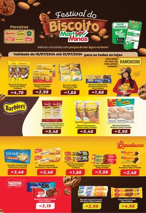 Promoções de Supermercados em Uberaba | Festival de Biscoito de Mart Minas | 19/07/2024 - 31/07/2024