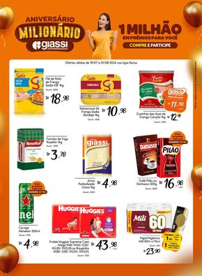 Promoções de Supermercados em Joinville | Oferta Giassi de Giassi Supermercados | 22/07/2024 - 01/08/2024