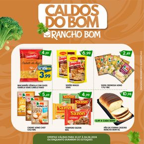 Catálogo Rancho Bom Supermercados | Caldos Do Bom | 23/07/2024 - 04/08/2024