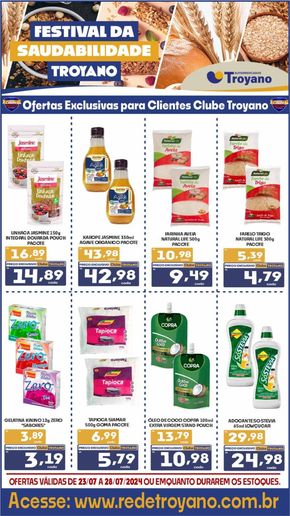 Catálogo Rede Troyano de Supermercados | FESTIVAL DA SAUDABILIDADE TROYANO! | 23/07/2024 - 28/07/2024