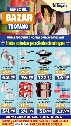 Catálogo Rede Troyano de Supermercados | ESPECIAL BAZAR TROYANO! | 23/07/2024 - 28/07/2024