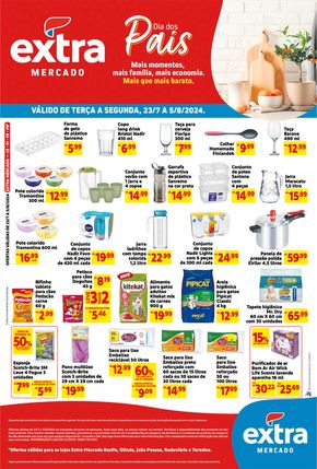 Promoções de Supermercados em Recife | Dias Dos Pais de Mercado Extra | 23/07/2024 - 05/08/2024