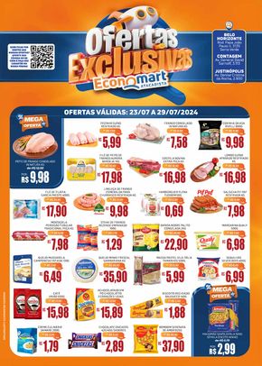 Promoções de Supermercados em Santa Luzia |  Contagem Semanal de Economart Atacadista | 23/07/2024 - 29/07/2024