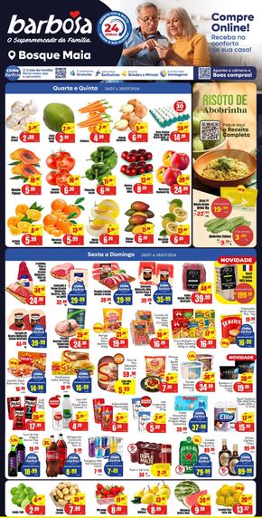Catálogo Barbosa Supermercados | Loja Bosque Maia | 24/07/2024 - 30/07/2024