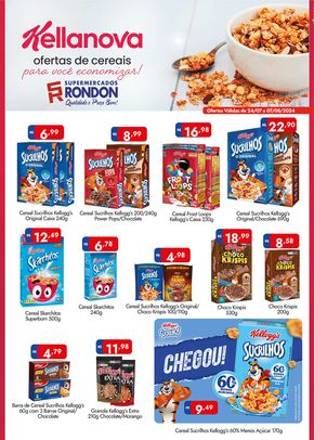 Catálogo Supermercados Rondon | Ofertas de Cereais | 24/07/2024 - 07/08/2024