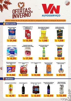 Promoções de Supermercados em Poços de Caldas | Ofertas de Inverno de VN Autosserviço | 24/07/2024 - 29/07/2024