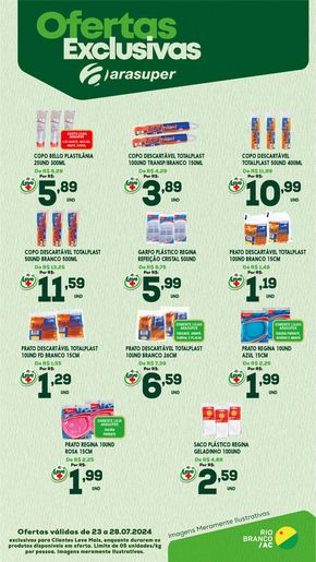 Catálogo Araújo Supermercados | ESCLUSIVA DESCARTÁVEIS | 25/07/2024 - 28/07/2024